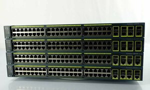 4台セット 初期化済 Cisco Catalyst WS-C2960G-48TC-L V01,V03,V06 スイッチ シスコ ラック hub ネットワーク S041012