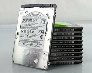 レターパック 10個セット TOSHIBA 東芝 MQ01ACF050 500GB HDD 2.5インチ/SATA/7200rpm データ消去 ハードディスク S043005