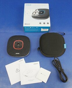 【音出し確認OK】Anker PowerConf S3 ポータブル スピーカーフォン オンライン会議 全指向性マイク Bluetooth F042202