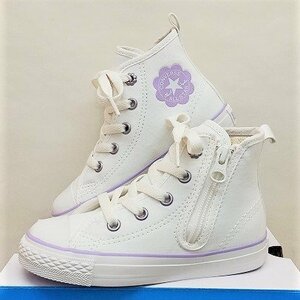 ★新品★CONVERSE CHILD ALL STAR N FLOWERPATCH Z HI (チャイルド オールスター N フラワーパッチ Z HI ）ホワイト15.0