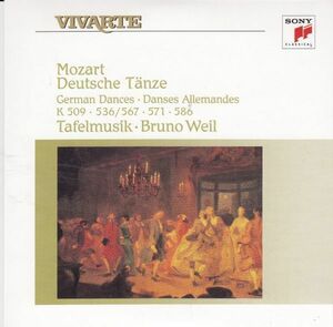 [CD/Sony]モーツァルト:12のドイツ舞曲集K.586他/B.ヴァイル&ターフェルムジーク・バロック管弦楽団 1991