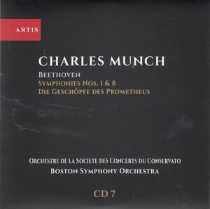 [CD/Artis]ベートーヴェン:交響曲第1番ハ長調Op.21/C.ミュンシュ&ボストン交響楽団 1950.12.27他
