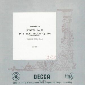 [CD/Decca]ベートーヴェン:ピアノ・ソナタ第28番&ピアノ・ソナタ第29番他/F.グルダ(p) 1950-1951