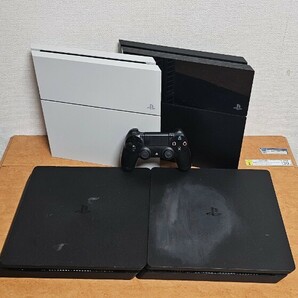 1円スタート★ 動作良好 SONY PlayStation 4CUH-2200 CUH-1000 CUH2100 CUH1200 1TB ジェットブラック ホワイト ソニー PS4 封印シールの画像1