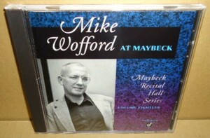 即決 MIKE WOFFORD Live At Maybeck Recital Hall Vol.18 中古CD マイク・ウォフォード ライブ音源 ジャズピアノ JAZZ PIANO Concord Jazz