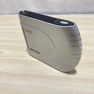 BD02 【周辺機器】 通電OK　バッファロー　無線LANルータ　WHR-HP-G　シルバー　アダプタ欠品　現状品