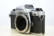 【ジャンク】 Nikon New FM2 ニコン 露出計OK シルバー ボディ フィルムカメラ 一眼レフ マニュアルフォーカス 機械式カメラ 24-007_画像3