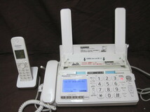 【A137】Panasonic パナソニック デジタルコードレス FAX電話機 KX-PD303DL コードレス 子機 KX-FKD403-C　FAX機能付き おたっくす_画像2