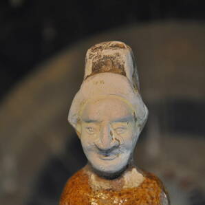 唐三彩 胡人仏像 中国美術唐物木箱の画像2