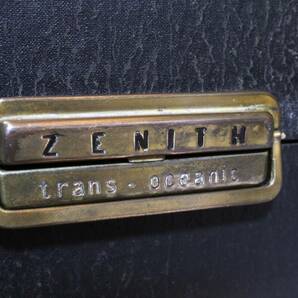 ※ヴィンテージ ZENITH ゼニス 真空管ラジオ 通電確認 約44x30x20cm の画像7