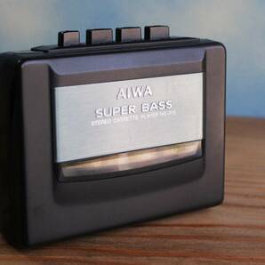 ※動作良好品 AIWA SUPER BASS ステレオカセットプレーヤー HS-P15 アイワ 送料520円の画像1