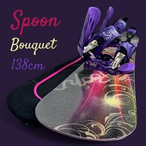 S9-1224【レディース/3点セット】SPOON BOUQUET 138cm ビンディング Power Bridge Custom S/M