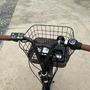 E15 中古電動アシスト自転車 1円売切り！ ヤマハ パスシティC 青 配送エリア内は送料3800円でお届の画像3