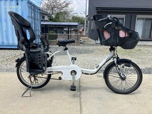 G14　現状のまま 中古電動アシスト自転車 1円売切り！ パナソニック ギュット 白 配送エリア内は送料3800円でお届