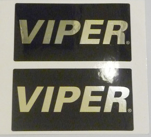 VIPER　バイパー 付属ステッカー 「VIPER」2枚1組　内貼り/外貼り兼用【送料込み】