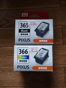 Canon 純正 FINE インクカートリッジ BC-365 ブラック BC-366 カラー 標準容量 2個セット 取付期限2024 PIXUS TS3530