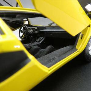 ◆◇KYOSHO 京商 1:18 SCALE DIE-CAST CAR SERIES ダイキャストカー ランボルギーニ カウンタック LP400 イエロー 箱付◇◆の画像5