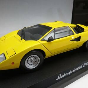 ◆◇KYOSHO 京商 1:18 SCALE DIE-CAST CAR SERIES ダイキャストカー ランボルギーニ カウンタック LP400 イエロー 箱付◇◆の画像2