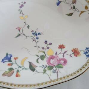 ◆◇WEDGWOOD ウェッジウッド ENGLAND 1759 ROSE GOLD BONE CHINA DISHWASHER SAFE ローズゴールド オーバルプレート 洋食器 箱付◇◆の画像6