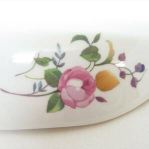 ◆◇WEDGWOOD ウェッジウッド ENGLAND 1759 ROSE GOLD BONE CHINA DISHWASHER SAFE ローズゴールド オーバルプレート 洋食器 箱付◇◆の画像10