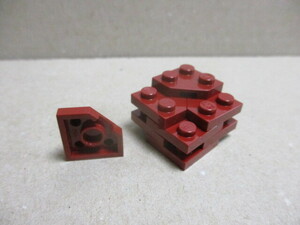 レゴ　パーツ　2×2三角プレート　ダークレッド10個　新品