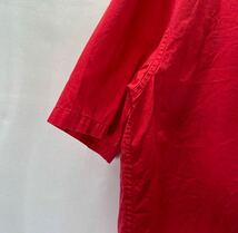 STUSSY ステューシー 赤 半袖シャツ Ｍサイズ 胸ポケットシャツ 古着 ヴィンテージ _画像6
