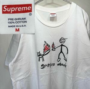 シュプリーム supreme USA製 白 半袖Tシャツ Mサイズ