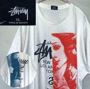 STUSSY ステューシー ワールドツアー ヴィーナス Tシャツ ホワイトXL