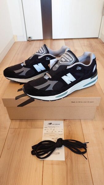 27.5cm NEW BALANCE U991BK2 V2 BLACK ニューバランス ブラック