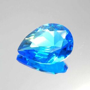  prompt decision * free shipping super large grain Sky blue . type CZ diamond Cubic Zirconia accessory parts loose 1 bead 1.95*1.45cm