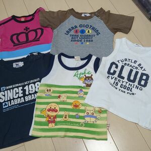 半袖Tシャツ キッズ Tシャツ プリント 半袖 Tシャツ 80 まとめ売り 男の子 BABYDOLL アンパンマン ラブラドール 