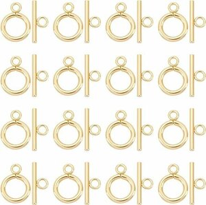 UNICRAFTALE approximately 20 collection toggle Class pOTkla springs T character type O character type 304 stainless steel stop metal fittings Gold DIY CC0030