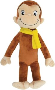 Curious George キュリアスジョージ ぬいぐるみ Mサイズ (30cm) プラッシュ おさるのジョージ マフラー CC0023