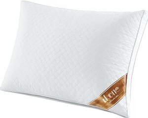 枕 tkone まくら マクラ pillow ホテル仕様 横向き対応 立体構造 通気性よい 丸洗い可能 プレゼント 63×43×20cm ホワイト CC0089