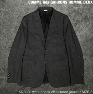  Comme des Garcons Homme duAD2020 2B check tailored jacket COMME des GARCONS HOMME DEUX blaser 