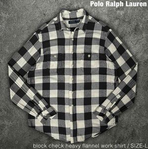 Polo Ralph Lauren ブロックチェック ネル ワークシャツ ポロ ラルフローレン 長袖シャツ フランネル トップス shirt