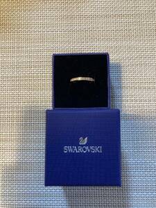 SWAROVSKI スワロフスキー Rareリング ローズゴールド・プレーティング ハーフエタニティ#52