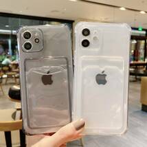 iphone11promaxケース カーバー TPU 可愛　お洒落　韓国　　軽量 ケース 耐衝撃 透明　白1_画像6