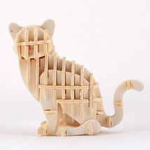 木製立体パズル　木製3D組み立てキット　立体パズル　オモチャ　知育玩具　子供プレゼント　誕生日プレゼント24_画像1