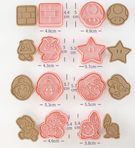 j クッキー型　8個セット　かわいい　アニメ クッキー　　お菓子作り　型抜き　　アイシングクッキー　キャラ弁粘土作り3_画像1