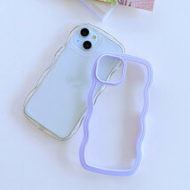 iphone11promaxケース カーバー TPU 可愛い　波型　　お洒落　軽量 ケース 耐衝撃高品質紫53_画像6