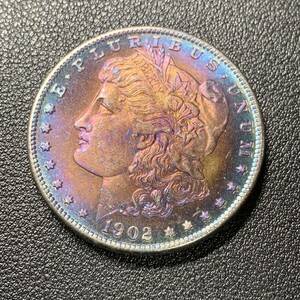 銀貨　古銭　アメリカ　1902年　自由の女神　独立13州　13の星　リバティ　太陽　イーグル　1ドル　大型　コイン　硬貨