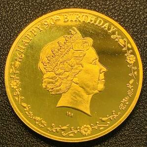 金貨 古銭 イギリス 2016年 エリザベス二世女王 90歳誕生日記念 カナダエディション 記念メタル ケース付き 硬貨 コインの画像1