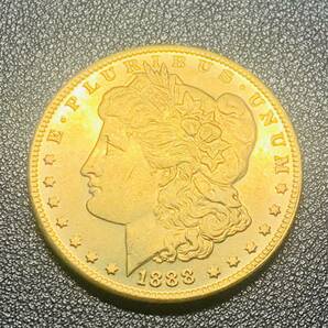 金貨 古銭 アメリカ 1888年 自由の女神 リバティ エ・プルリブス・ウヌム 合衆爲一 イーグル ドル 大型 コイン 硬貨の画像1