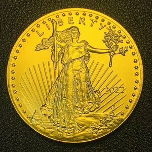 金貨　古銭　アメリカ　2022年　歩く自由の女神　リバティ　イーグル　太陽　平和　権力　大型　コイン　硬貨　記念幣　カプセル付き