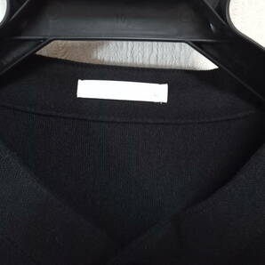 新品GU【ジーユー】MENカットソースタンドカラーバンドカラーシャツ半袖ブラックLの画像3