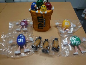 【未使用】m&m's キャラクターグッズセット/ミスターピーナッツ付き/貯金箱/トコトコ人形