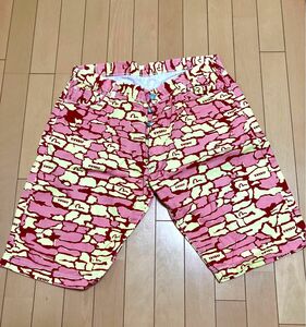 EVISU ハーフパンツ ショートパンツ 夏物 メンズ短パン　エヴィス　迷彩風 カモメプリント　ズボン　石垣模様