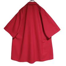 RED KAP 半袖ワークシャツ size 2XL オーバーサイズ レッド ゆうパケットポスト可 胸 刺繍 FREIGHT MASTERS 古着 洗濯 プレス済 e23_画像4