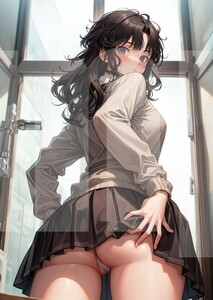 E213 棚町薫 アマガミ 同人 A4サイズ ポスター アニメ 高品質 anime 美少女 制服 巨乳 イラストアートポスター